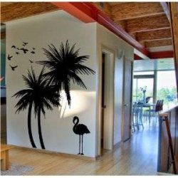 With palm tree wall decals you can easily change up your room decor in an instant. Palm trees have always been popular as wall art, and now with... Cartoon Palm Tree, Tree Painting Easy, Palm Tree Decor, Palm Tree Wall, Bird Wall Decals, Hawaiian Homes, Palm Tree Wall Art, Palm Trees Painting, Photo Walls