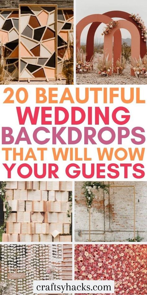 You can wow your wedding guests with these unique wedding backdrop ideas. These beautiful wedding backdrops are sure to spark wedding decor inspiration for your wedding planning ! #WeddingDecor #WeddingPlanning