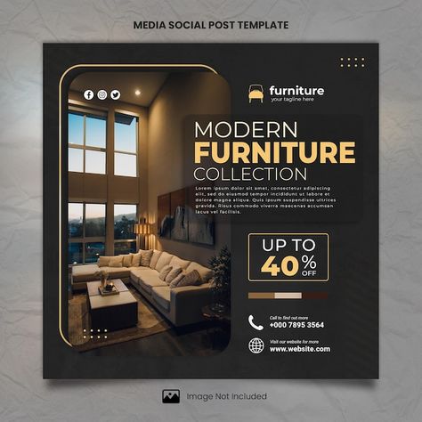 Furniture Flyer Design Ideas, Interior Post Design, Interior Design Poster Ideas, Furniture Social Media Design, Furniture Ads Design, Interior Design Ads, Interior Ads, Product Banner Design, Furniture Social Media