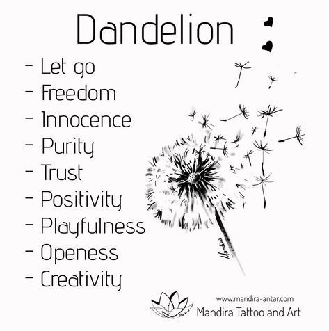 Dandelion tattoo meaning and placement... When we were kids we believed that blowing a dandelion to the wind could make our wishes come true... If you want to be honest you still crave to do it sometimes... don't you? Read more... Dandelion Tattoo Meaning, Dandelion Quotes, Tattoo Symbolism, Dandelion Tattoo Design, Go Tattoo, Dandelion Tattoo, Handpoke Tattoo, A Dandelion, Inspiration Tattoos