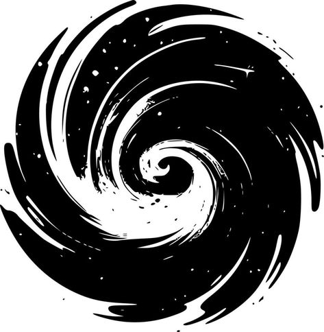 Galaxy Vector Art, Galaxy Drawing Black And White, Galaxy Design Ideas, Space Vector Art, Galaxy Vector Illustration, Spiral Galaxy Drawing, Planet Black And White, Planet Graphic Design, Galaxy Graphic Design