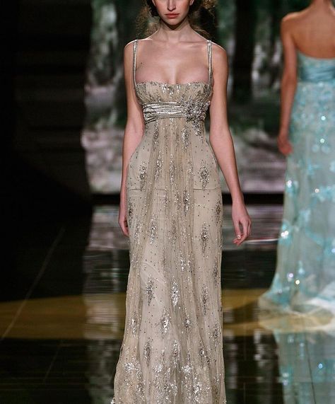 Pinterest • Instagram Elie Saab 2006, Ellie Saab Couture, Ellie Saab Dress, Vintage Runway Fashion, Elie Saab Dresses, Elie Saab Gowns, Ellie Saab, Elie Saab Couture, Runway Fashion Couture