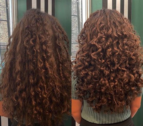 Before and after curly hair cut Framed Face Haircut Curly Hair, Haircuts For Round Face Curly Hair, Curly Haircuts Mid Length, Curly Haircut Shapes, Soft Layers Curly Hair, Long Layers On Curly Hair, Curly Hair Cuts With Layers Medium, Haircuts For Long Hair Curly, Bad Curly Hair