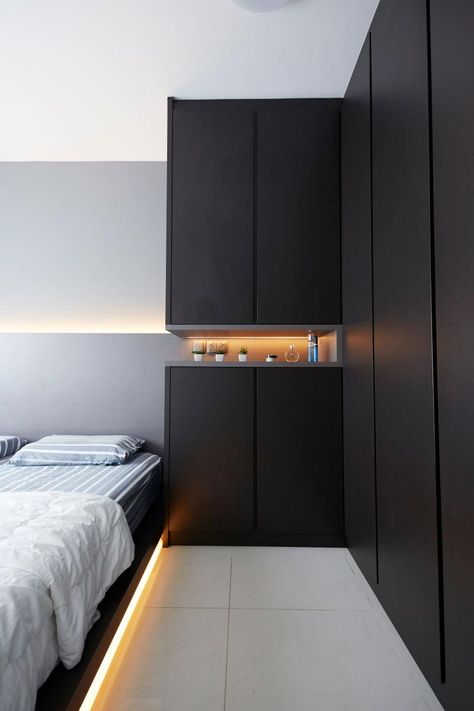 10 Homes Under $30K to Prove You Can Still Reno on a Budget Cubords Ideas Bedroom, Bto Singapore, Reno On A Budget, Hdb Interior Design, Sustainable Bedroom, Hdb Interior, Indian Bedroom Design, Bedroom Design On A Budget, Wall Wardrobe Design