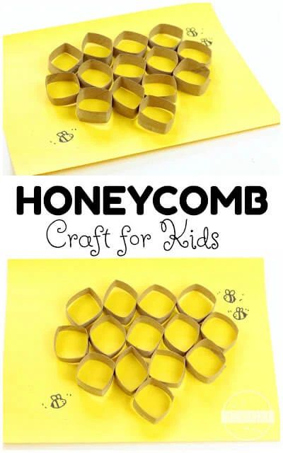 Honey Pot Craft, Bumble Bee Craft Preschool, Honeycomb Craft, 3d Honeycomb, Bee Crafts For Kids, Diy Paper Art, Insect Activities, Bee Activities, Summer Crafts For Kids