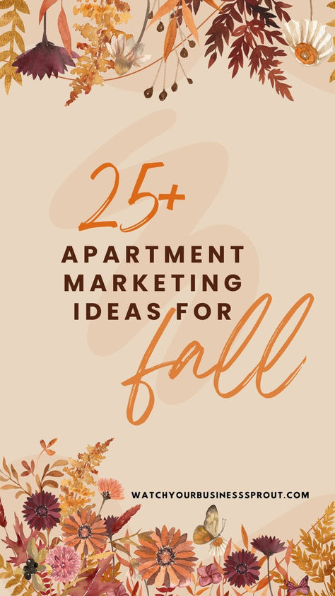 Fall Apartment Marketing Ideas, Fall Outreach Marketing, Halloween Apartment Marketing Ideas, Apartment Event Ideas, Resident Thanksgiving Event, Resident Party Ideas Apartment, Apartment Locator Marketing Ideas, Outreach Marketing Ideas For Apartments, November Resident Event Ideas