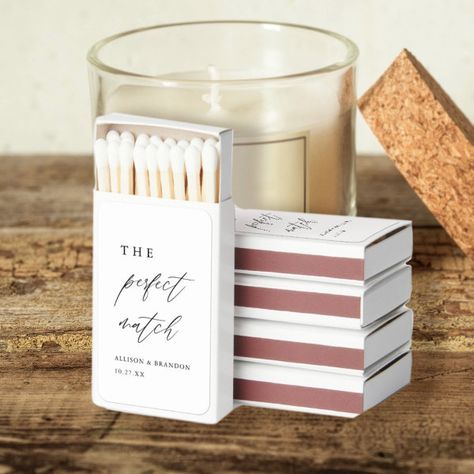 Calligraphy The Perfect Match Wedding Matches Wedding Matches Favors, Matchbox Wedding Favors, Calligraphy Designs, Wedding Box, Beautiful Calligraphy, Wedding Gifts For Guests, Wedding Souvenirs, Wedding Glasses, Wedding Favor Boxes