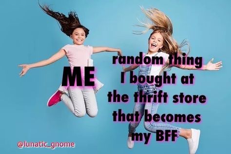 Shopping finds thrift store steals deals humor memes laughter shopaholic Humor Memes, Thrift Store Finds, Thrift Shopping, Thrift Store, Clothing Store, Funny Memes, Marketing, Humor, Memes