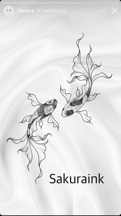 Spine Tattoo Koi Fish, Koi Fish Tattoo Design For Women, Koi Fish Tattoo Matching, 3 Koi Fish Tattoo, Koi Fish Tattoo Back, Koi Fish Tattoo Stencil, Koi Fish Tattoo For Women, Koi Fish Tattoo Ideas, Coy Fish Tattoos