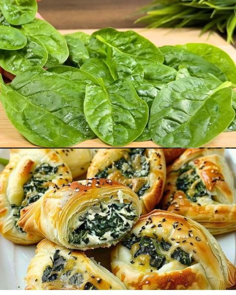 Spinach and Cheese Puff Pastry Squares Recipe Spinach And Artichoke Puff Pastry, Spinach And Puff Pastry Recipes, Puff Pastry Spinach Artichoke, Spinach Cheese Puff Pastry, Feta Spinach Puff Pastry, Puff Pastry Recipes Spinach, Veg Puff Pastry Recipes, Puff Pastry Spinach Recipes, Spinach Puff Pastry Appetizers