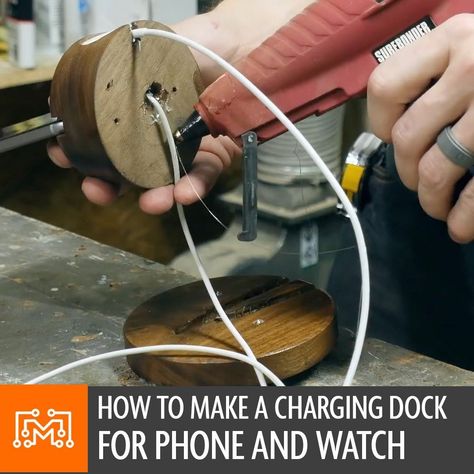 I Like To Make Stuff - How to make a Phone and Watch Charging Dock Diy Floating Desk, Phone Dock, Make Stuff, Cool Picks, Watch Charger, Charging Dock, Diy Phone, Charging Station, Smartwatch