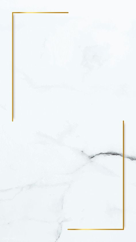 Rectangle gold frame on white marble mobile phone wallpaper vector | premium image by rawpixel.com / Te Wallpaper Cantik Iphone, Marble Wallpaper Phone, White Wallpaper For Iphone, Tapete Gold, Marble Iphone Wallpaper, White Marble Background, Mobile Phone Wallpaper, Wallpaper Flower, Framed Wallpaper