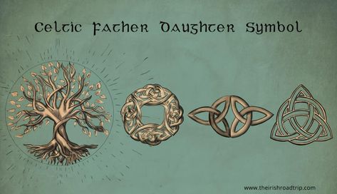 Celtic Symbol Father Daughter, Celtic Symbol For Father And Daughter, Father Daughter Symbol Tattoos, Celtic Father Daughter Tattoo, Father Symbol Tattoo, Father Daughter Symbol, Celtic Symbol For Sister, Dara Knot Tattoo, Mother Daughter Celtic Knot