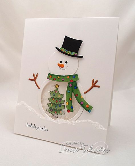 Easy Greeting Cards, Christmas Greeting Cards Handmade, Homemade Christmas Cards, Handmade Christmas Tree, Christmas Card Crafts, Christmas Tree Cards, Diy Christmas Cards, Birthday Cards Diy, Christmas Cards To Make