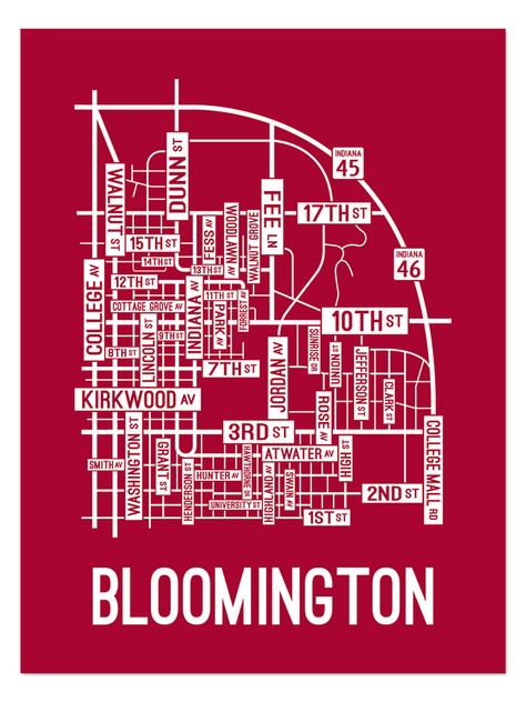 Bloomington, Indiana Indiana University Sorority, Indiana University Dorm, Indiana Wesleyan University, Indiana University Assembly Hall, Indiana University Bloomington, Bloomington Indiana, Indiana University, Dream College, Street Map