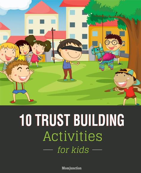 10 Interesting Trust Building Activities For Kids: If you are worried that your kid is not able to place his trust in others and needs to build on it, read on to find out some #activities that can help. Building Activities For Kids, Trust Building Activities, Trust Exercises, Trust Games, Trust Building, Team Building Games, Building Activities, Child Therapy, Cooperative Learning