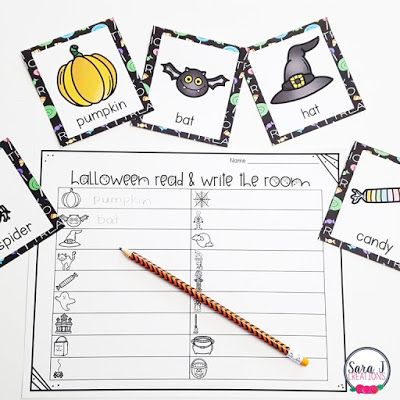 Halloween Literacy Activities, Halloween Stations, Halloween Writing Activities, Halloween Literacy, Halloween Centers, Halloween Vocabulary, Kindergarten Writing Prompts, Halloween Reading, Fall Writing