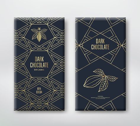 Cocoa Packaging, Vector Line Illustration, Menu Design Layout, Chocolate Logo, Chocolate Packaging Design, Hipster Logo, Vector Line, Chocolate Design, Chocolate Packaging