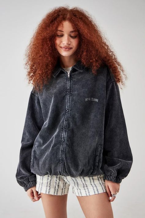 BDG Recycled Corduroy Harrington Jacket | Urban Outfitters DE Women's Coats And Jackets, Bdg Corduroy Jacket, Jackets Oversized, Womens Coats, Harrington Jacket, Photoshoot Inspo, Birthday List, Oversized Jacket, Coats And Jackets