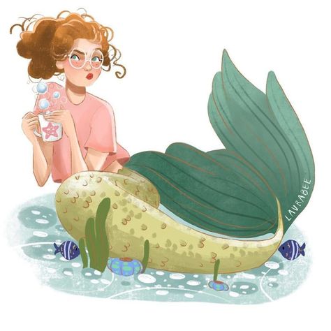 Painting Mermaids Every Day In May Mermaid Character Art, Mermaid Character, Mermaid Summer, Modern Mermaid, Mermaid Stories, Water Fairy, Mermaid Illustration, Mermaid Pictures, Mermaids And Mermen