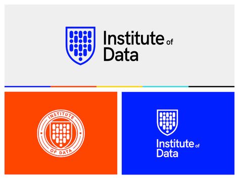 Institute of Data • Brand Identity by Alex Richards on Dribbble University Brand Identity, Education Brand Identity, School Logo Design Creative, School Branding Design, Data Branding, Institute Logo Design, School Brand Identity, Institution Logo, College Branding