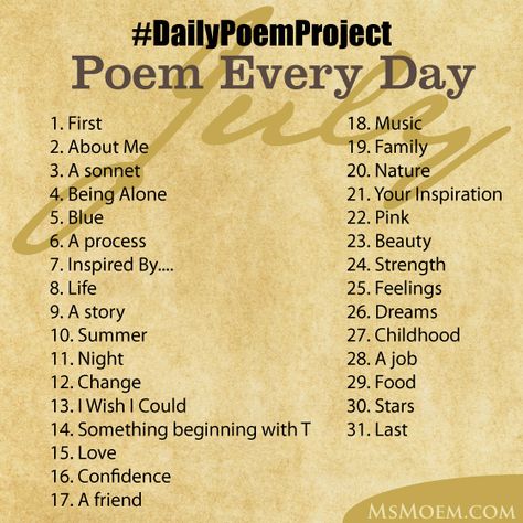 Poem Journal Ideas, July Poetry, Poetry Topics Ideas, Topics For Poems, Poem Topics Ideas, Poem Journal, Poetry Topics, Poem Ideas Topics, Poetry Inspiration Ideas Poem