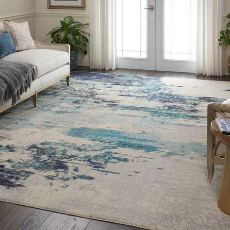 Nourison Celestial Modern Area Rug Kitchen Diner Living Room, Living Tv, Colorful Area Rug, House Rugs, Diamond Rugs, Medallion Rug, Living Room Area, Rug Direct, Living Room Area Rugs