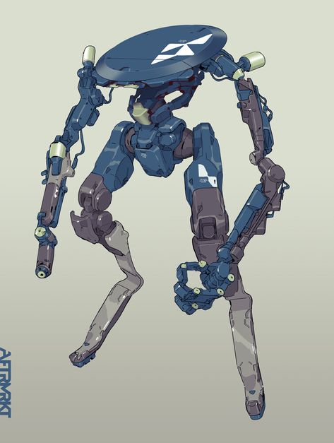 Mech Concept Art, Brian Sum, Mech Art, Robot Design Sketch, Robot Sketch, Futuristic Robot, Samurai Artwork, Cool Robots, Concept Art Character