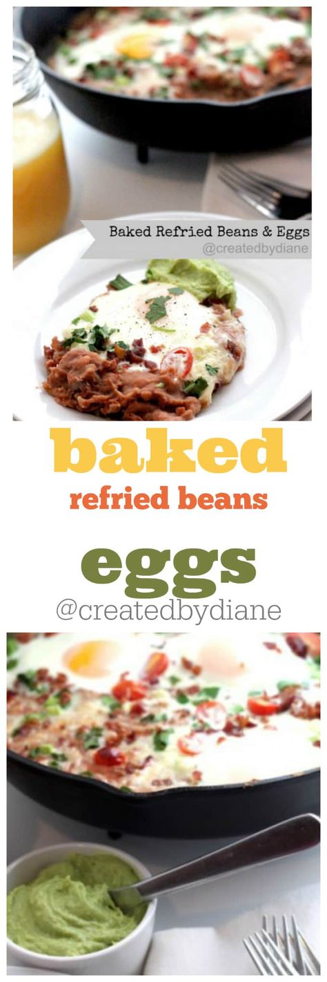 Beans And Eggs, Homemade Dinner Rolls, Dinner Rolls Recipe, Low Carb Breakfast, 30 Minute Meals, Cast Iron Skillet, Refried Beans, Breakfast Time, Iron Skillet