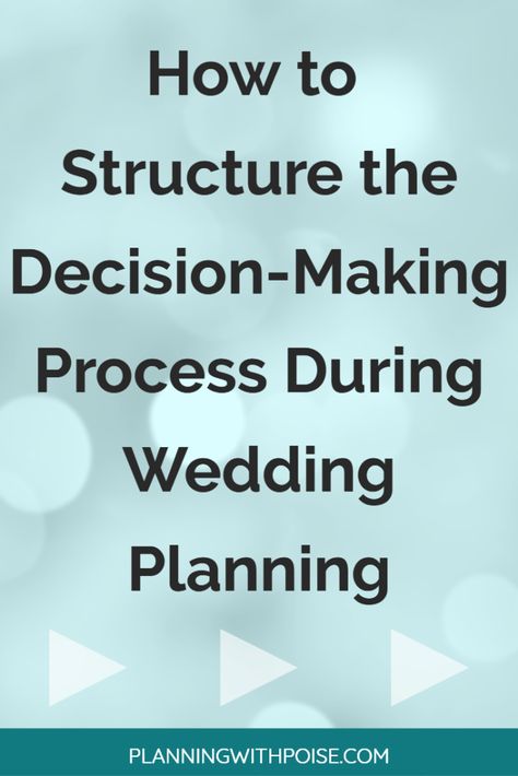 How to Structure Your Decision-Making Process to Make the Best Wedding Decisions — Planning with Poise Reception Food Ideas, Wedding Reception Food Ideas, Wedding Day Program, Wedding Decisions, Reception Food, Wedding Reception Food, Decision Making Process, Busy People, Program Ideas