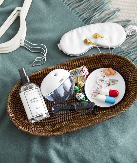 Guest Room Bathroom Grey, Room Supplies, Fuzzy Blanket, Towel Storage, Wooden Picture Frames, Overnight Guests, Wooden Picture, Night Cap, Instant Camera