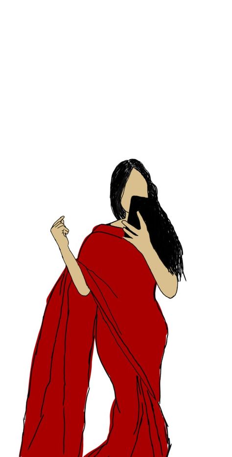 Red saree woman girl saree indian fashion attire ootd minimal Saree Animation, Blue Blouse Designs, Girl In Red, Girl Background, Cartoon Photo, Cartoon Pictures, Red Saree, Cute Cartoon Pictures, Girls Cartoon