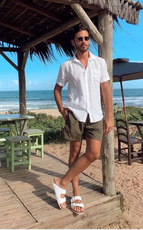 What kind of Summer Outfits should you were in 2022 Men’s Cancun Outfits, Casual Men Outfits Summer, Hawaii Shirt Outfits Men, Jesse Aesthetic, Mens Summer Outfits Casual, Boyfriends Outfits, Beach Date Outfit, Mens Vacation Outfits, Cancun Outfits