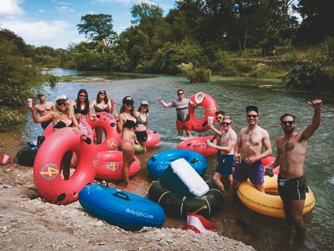 River Float Trip, Austin Bachelorette Party, Austin Bachelorette, River Tubing, River Float, Tubing River, Float Trip, Down The River, Summer Games