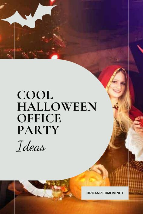 Plan the best Office Halloween Party with these tips for themes, costumes, food, & other ideas for a halloween party at work. Halloween Ideas For Work Costumes, Halloween Themed Work Party, Halloween Office Contest Ideas, Halloween Party Work, Halloween Ideas For Work Office, Halloween Office Activities, Halloween Work Party Ideas, Halloween Contest Ideas For Work, Office Halloween Party Ideas