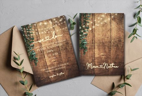 🍃Elevate the rustic allure of your wedding invitations with our Editable Rustic Wedding Template🍃 Tailored for the discerning couple who envisions a celebration infused with chic elegance, this invitation template is designed to capture the essence of your unique love story. The simplicity of the rustic design, coupled with the intricate details, creates an invitation that speaks volumes about the charm and individuality of your upcoming celebration. #RusticWedding #WeddingInvites Industrial Wedding Invitations, Elegant Fall Wedding Invitations, Country Themed Wedding Invitations, Brown Wedding Invitations, Homemade Wedding Invitations, Barn Wedding Invitations, Wedding Invite Template, Wedding Invitation Templates Rustic, Fall Barn Wedding