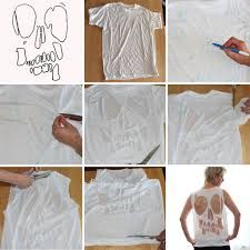 Skull Cutout T-shirt (with Pictures) - Instructables Skull Cutout, Revamp Clothes, Distressed Tshirt Diy, Cut Up T Shirt, Cut Shirt Designs, Diy Cut Shirts, Diy Skulls, Cutout Shirts, Diy Tops