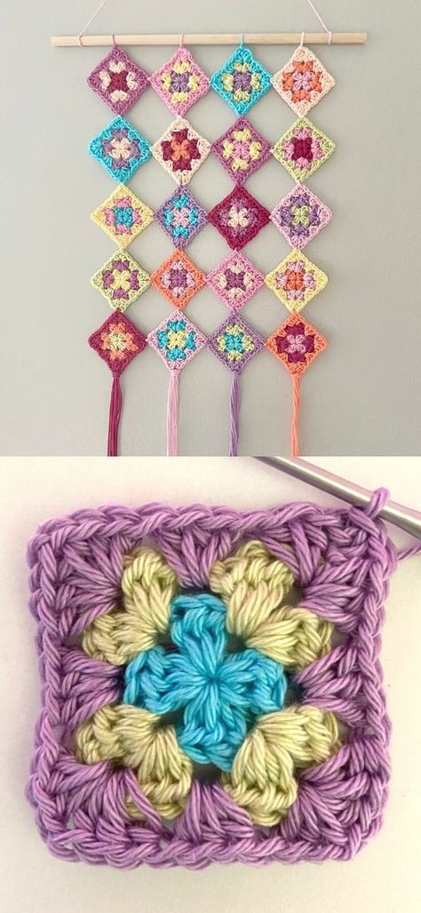 Crochet Wall Hanging Tutorial, Diy Crochet Wall Hanging, Crochet Wall Decor, Crochet Wall Hanging, Crochet Wall Art, Crochet Dreamcatcher, Crochet Mandala Pattern, Crochet Wall Hangings, Crochet Decoration