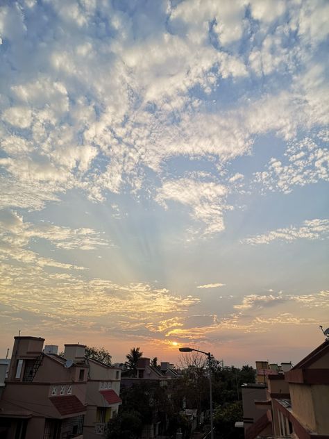 i often find myself on my terrace every evening to watch the sunset. this is one of the many pics i clicked while watching the sunset. #sun #aesthetic #sunset #evening #sky #calm Sky Watching Aesthetic, Aesthetic Evening Pics, Evening Aesthetic Pictures, Sunset Realistic Photo, Sunset From Terrace, Calming Sky Aesthetic, Sunset Pics Aesthetic, Terrace Aesthetic, Evening Sky Aesthetic