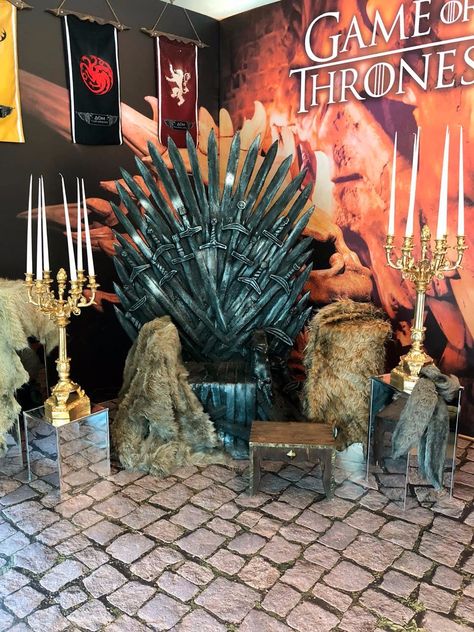 18th Debut Theme, Game Of Thorns, Game Of Thrones Decor, Game Of Thrones Birthday, Debut Theme, Viking Party, Game Of Thrones Theme, Game Of Thrones Party, Window Display Design