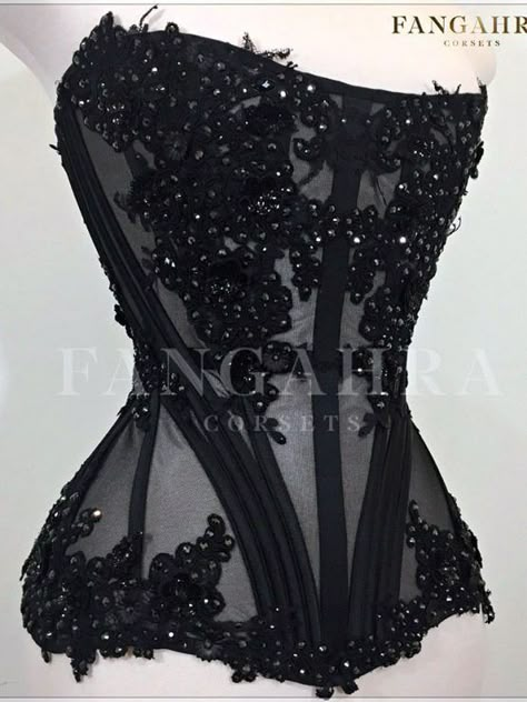 Victorian Corset, Corset Fashion, Corsets And Bustiers, Corset Lingerie, Black Corset, Stylish Outfit, Bustiers, Mode Vintage, Corsets