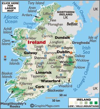 Map of Ireland Map Of Ireland Printable, Ireland Map Illustration, Ireland Facts, Map Of Ireland, Ireland Country, Clare Ireland, Southern Ireland, Ireland Map, Irish Eyes Are Smiling