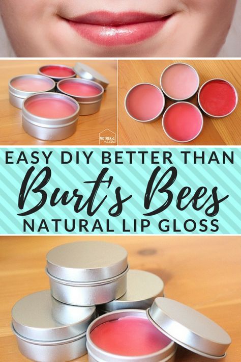 Easy, all-natural lip gloss tutorial. How to make lip gloss the easy way (makes a great gift or stocking stuffer) Lip Gloss Tutorial, Make Lip Gloss, Burts Bees Lip Gloss, Lip Gloss Recipe, Burts Bees Makeup, Business Makeup, Diy Lip Balm Recipes, Burts Bees Lip, Natural Lip Gloss