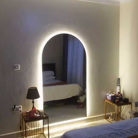 Full length arched mirror 180cmx100cm with light Full Length Mirror With Lights, Arched Mirror, Arch Mirror, Home Salon, July 3, Dream Room, Room Inspo, Arch, Full Length