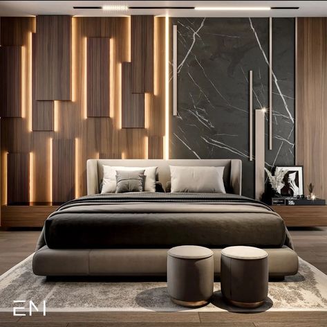 Chic Bedroom Wall Decor, Bedroom Wall Panelling, Lebanon Architecture, Wall Panelling Ideas, Lux Hotel, Panelling Ideas, Cafe Design Inspiration, Interior Fireplace, Villa Landscape