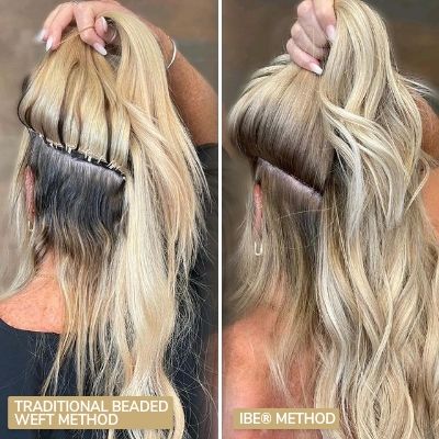 Invisible Bead Extensions, Hand Tied Hair Extensions, Hair Extension Tips And Tricks, Invisible Hair Extensions, Hair Extensions Tutorial, Hair Ext, Beaded Hair Extensions, Bead Extensions, Hair Extensions For Short Hair