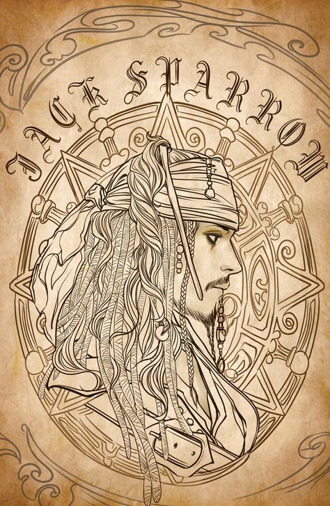 Jack Sparrow Poster, Pirate Art, Jack Sparrow, Pirates Of The Caribbean, The Caribbean, Pins