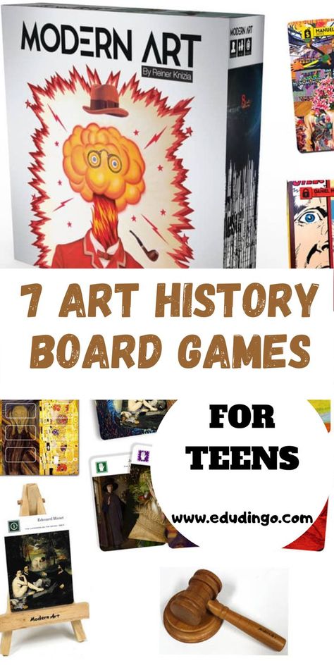 Art Games For High School, Art Games For Adults, Teenage Art, Art History Activities, Fun Drawing Games, Ap Art History, Games For School, Art Quiz, History Games