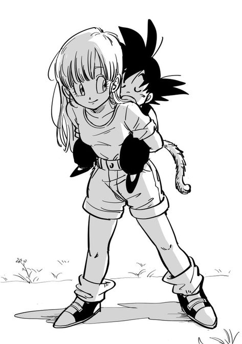 Goku And Bulma, Doremi Magique, Dbz Art, Dragon Ball Image, Anime Dragon Ball Goku, Dragon Ball Super Manga, Dragon Ball Wallpapers, Dragon Ball Goku, Dragon Ball Artwork