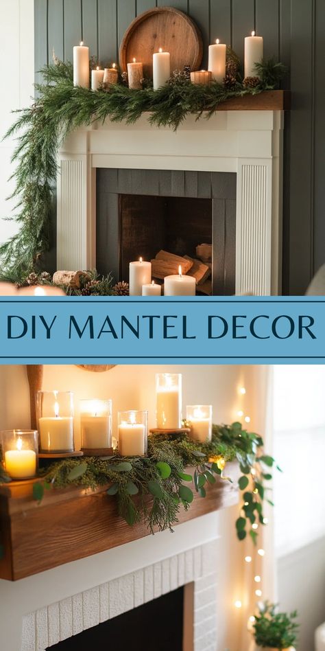 Explore 10 fun DIY mantel decor ideas that are perfect for every season. This pin showcases unique creative projects that are budget-friendly and easy to craft, designed to enhance your home decoration. Diy Mantel Decor, Diy Mantel, Fresh Vibes, Mantel Decor Ideas, Mantel Decor, Beautiful Centerpieces, Refresh Your Home, Crafts Beautiful, Round Decor